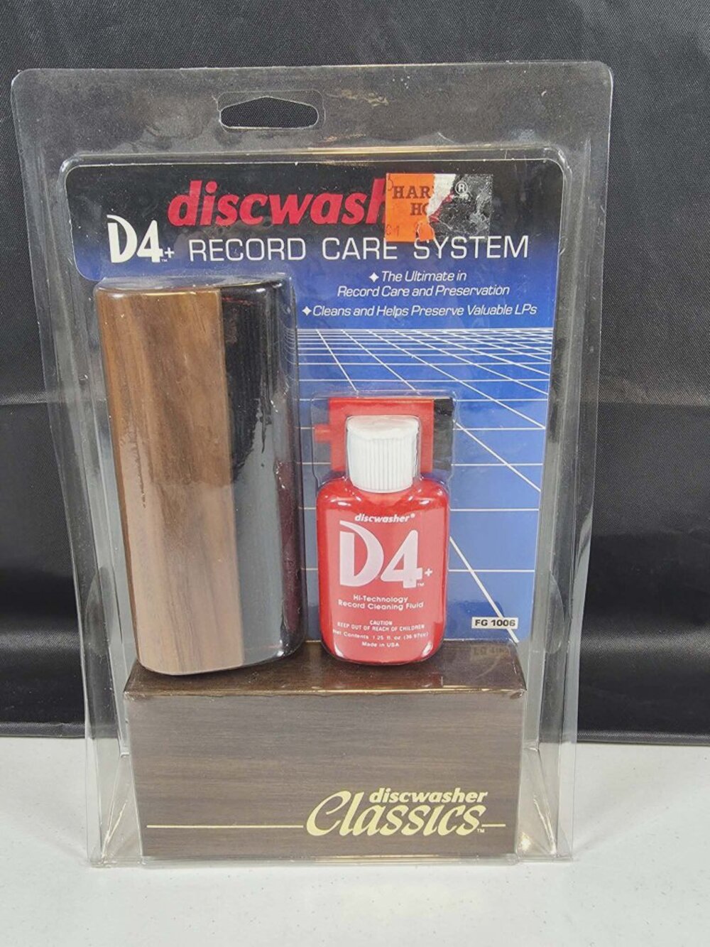 DISCWASHER D4+ RECORD LP CLEANING KIT WOODEN CARE SYSTEM NEW SEALED